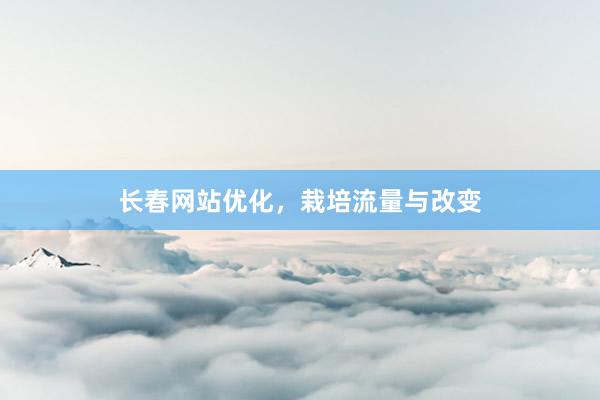 长春网站优化，栽培流量与改变